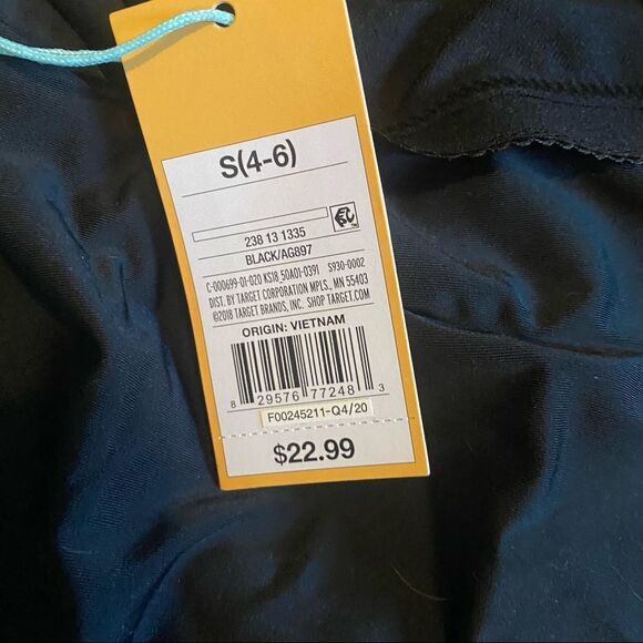 KANA Sol Black V Neck Padded Bra Swim Wear Top Neck Tie NWT - Picture 11 of 12